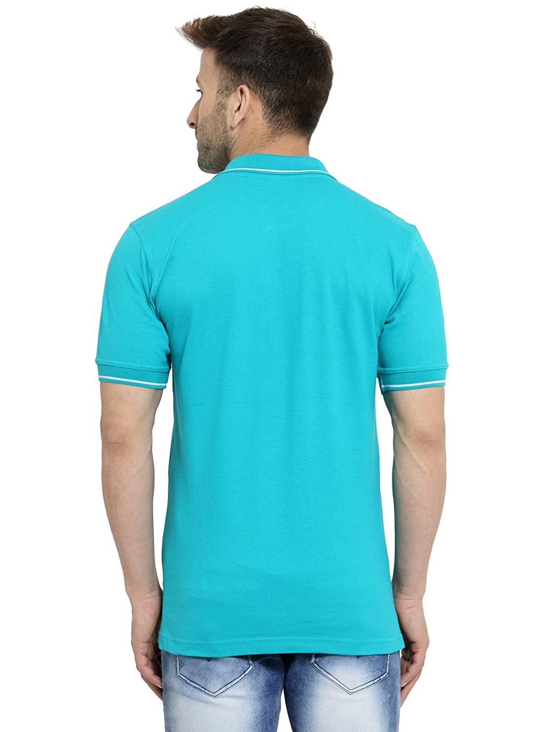 Scott International Men's Regular Fit Polo T-Shirt (AW18-SP28-L_Green ...